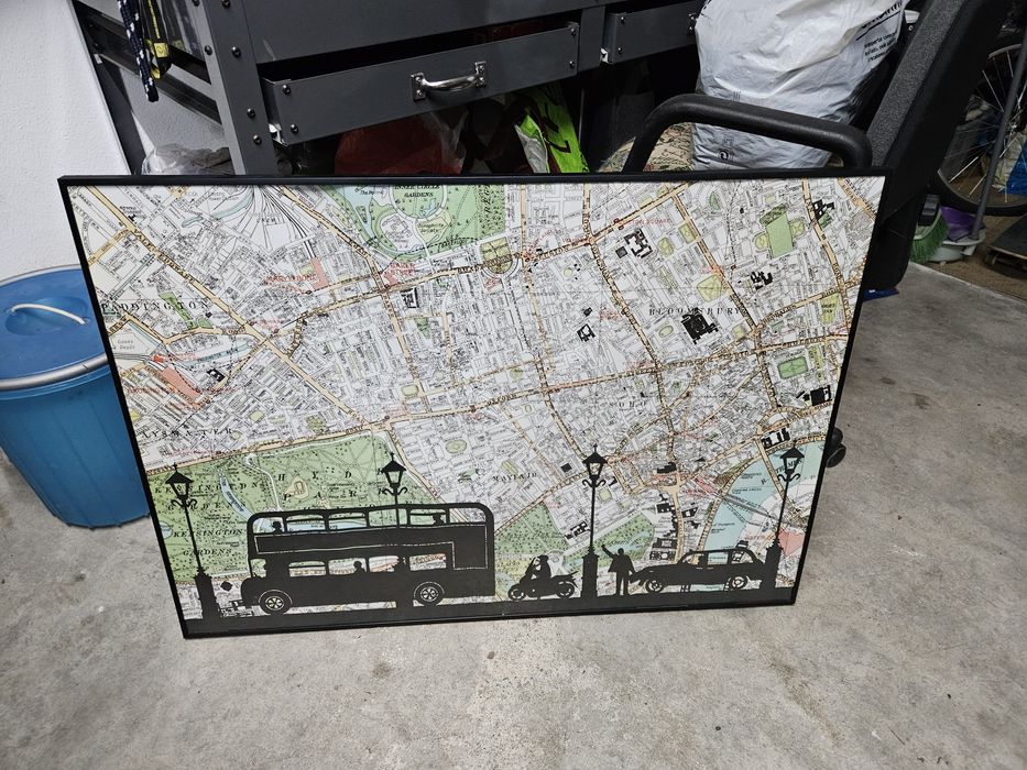 Quadro Ikea mapa cidade de Londres