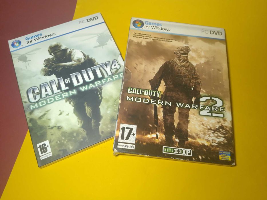 Диски з іграми для ПК DVD Starcraft 2, Call of Duty, DoW 2, Rainbow Six
