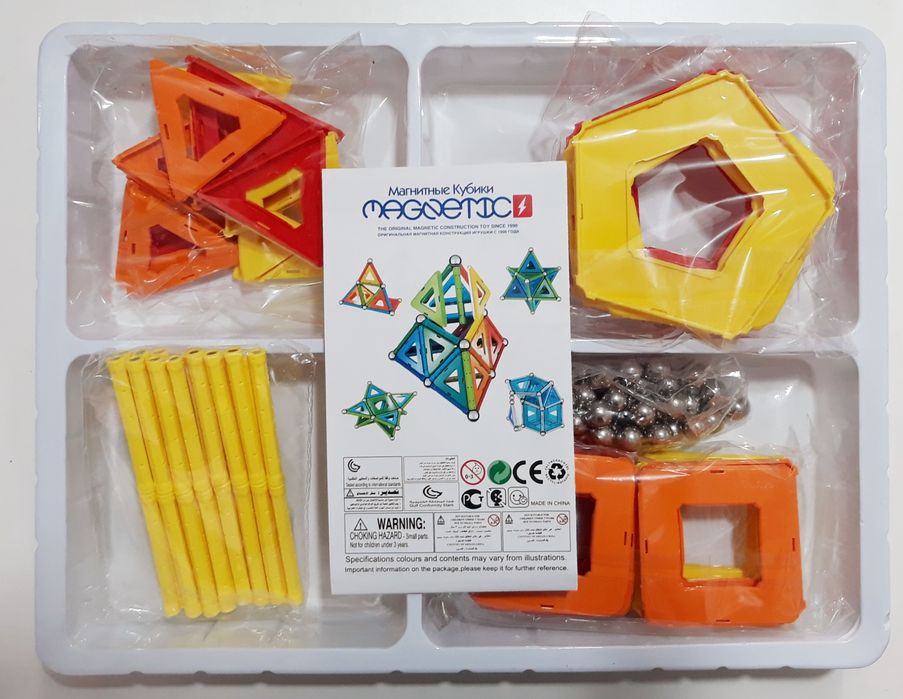 Магнитный конструктор  98 деталей