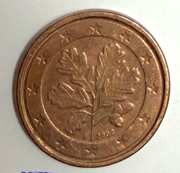 Moedas 1 cêntimo (3) Carvalho” 2002 “Pela melhor oferta