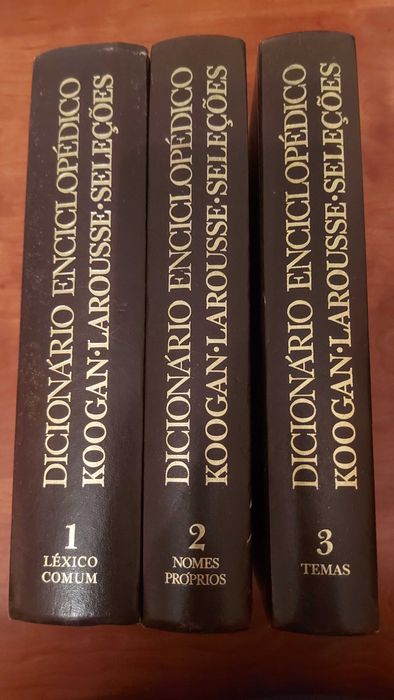 Dicionário Enciclopédico Koogan Larousse Seleções – 3 Vols. Completo
