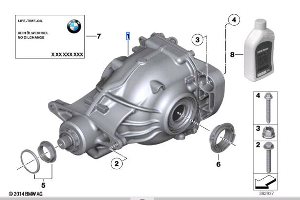 Редуктор задній BMW 7 Series G12 750 xDrive N63R 2015 рік