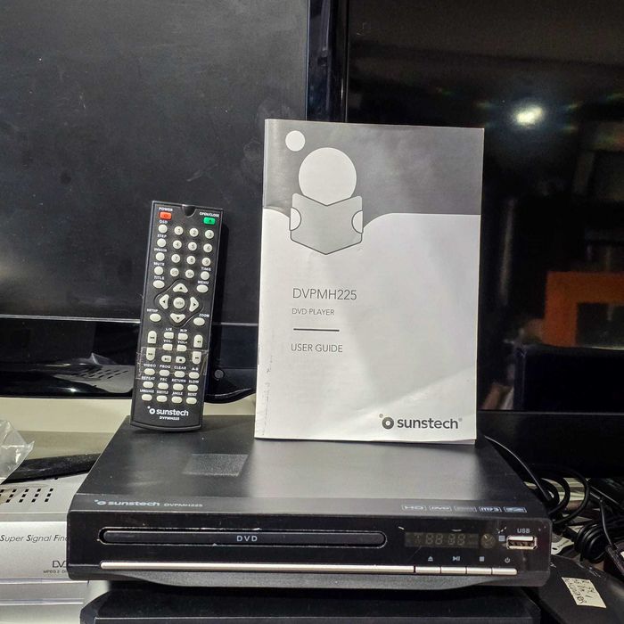 Leitor DVD Sunstech DVPMH225 com HDMI, USB, Comando e Manual