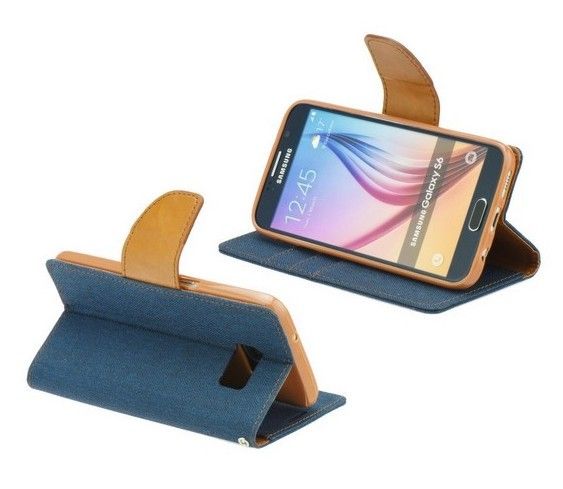 Etui Canvas Book do Samsung Galaxy A13 4G Blue/Brown