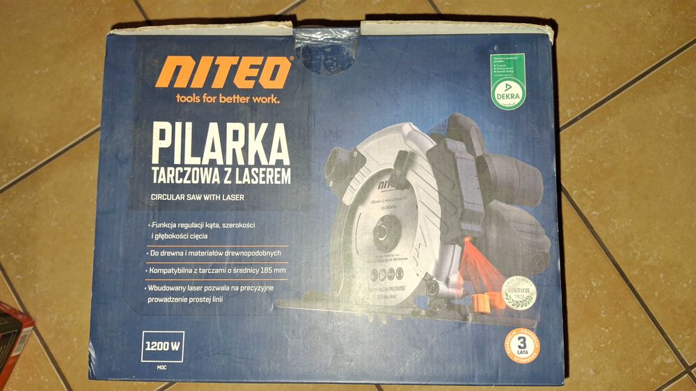 pilarka niteo tools 1200w 185 mm średnica