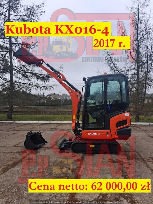 Minikoparka Kubota KX016-4     2017r.