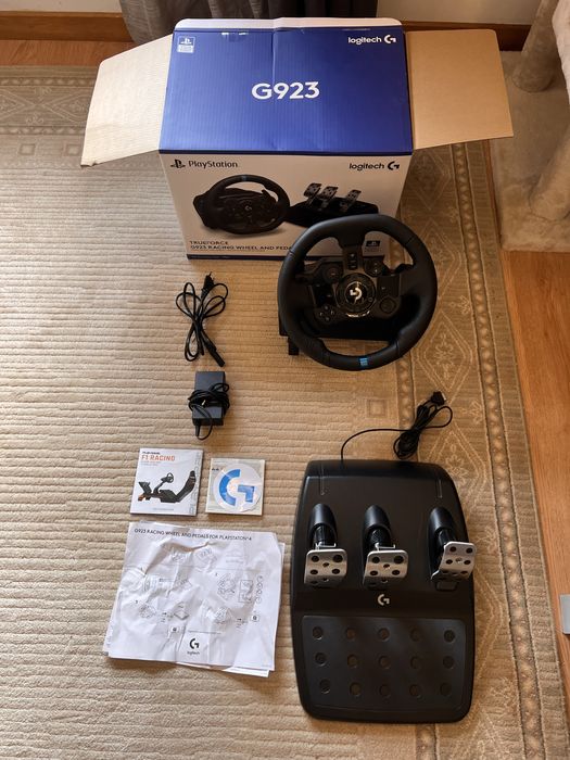 Logitech G923 + Playseat com caixas originais