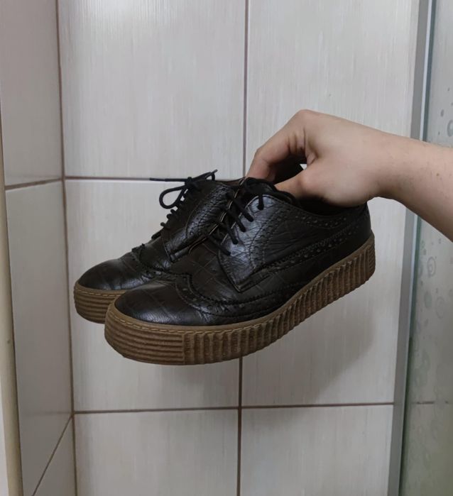 Creepersy 23 buty damskie buty damskie sznurowane półbuty obuwie na pl