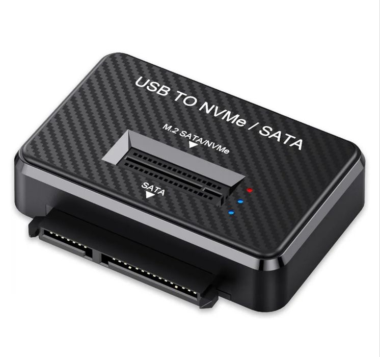 NOWY Adapter / Stacja Dokująca SSD M.2 NVMe / SATA + 2.5" SATA USB-C USB 3.0