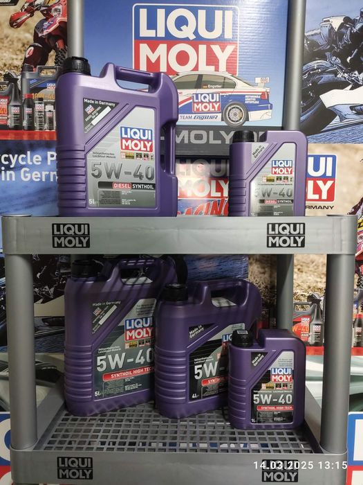 Оригінальна моторна олива Liqui Moly 10w40 5w40 5w30 0w40 0w20 10w60