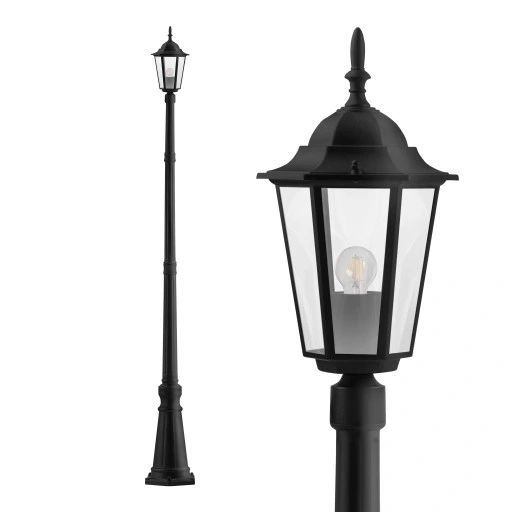 lampa led ogrodowa stojąca zewnętrzna lampion e27