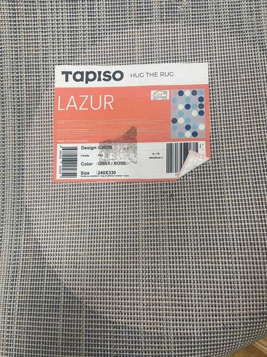 Dywan w kropki Tapiso lazur