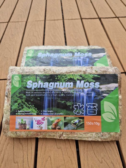 Mech torfowiec sphagnum 150 gram - 12litrów - storczyki terrarium etc