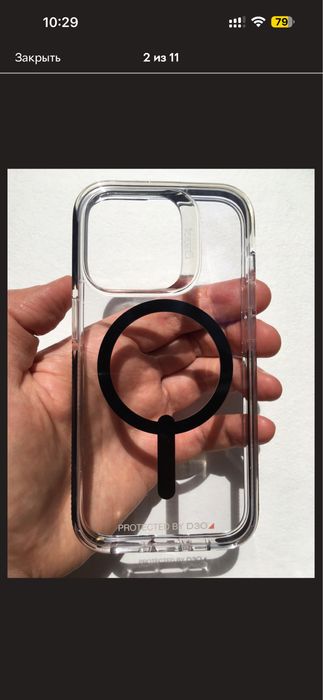 Чохол Gear4 Piccadilly MagSafe для iPhone 14 Pro Max прозорий