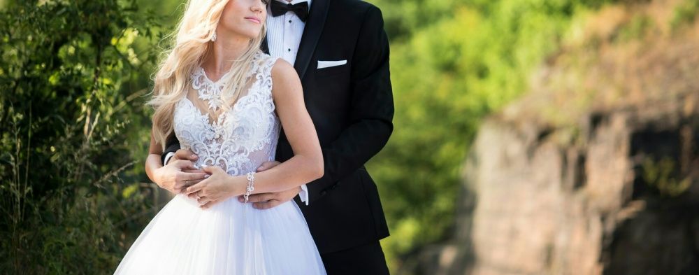 Suknia ślubna 34 XS Bellissima Śnieżno biała Princesska