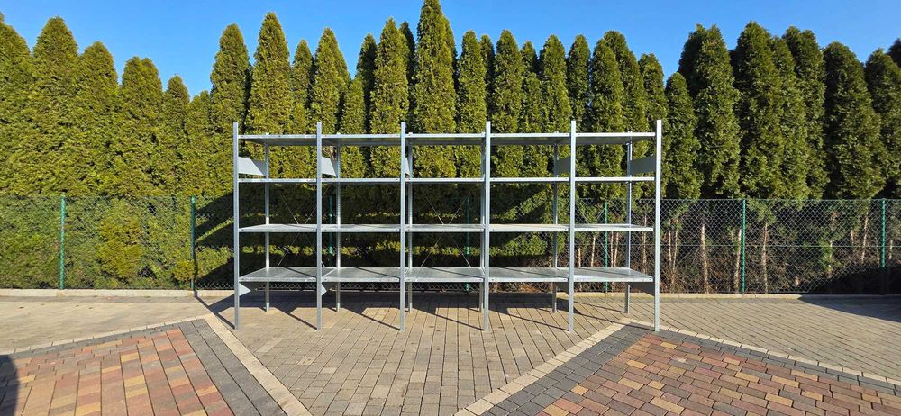Regały magazynowe z demontażu 70gł x100x200-250cm używany metalowy