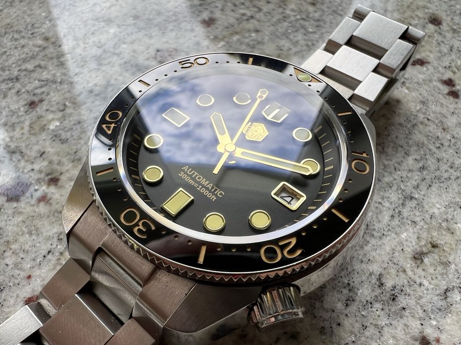 Zegarek San Martin SN0087-G Automatic NH35 Sapphire MM300 Diver nie Seiko Orient Citizen