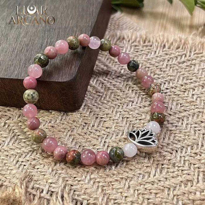 Pulseira Reiki Amor & Prosperidade – Quartzo Rosa