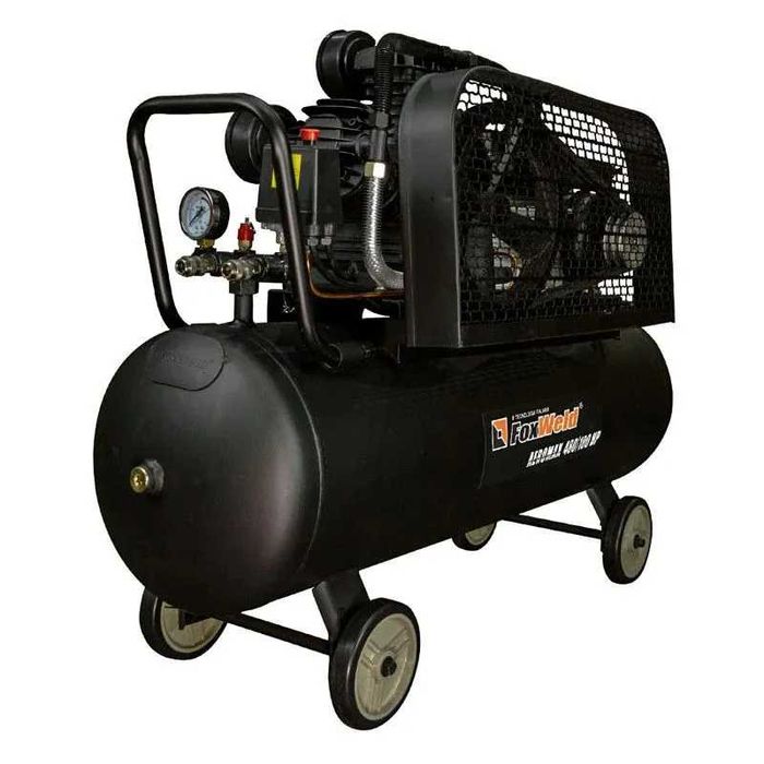 Компресор ремінний FoxWeld 100л 3.2кВт 10атм 440л/хв компрессор PL