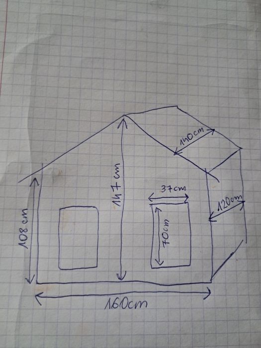 Duża buda dla dwóch psow