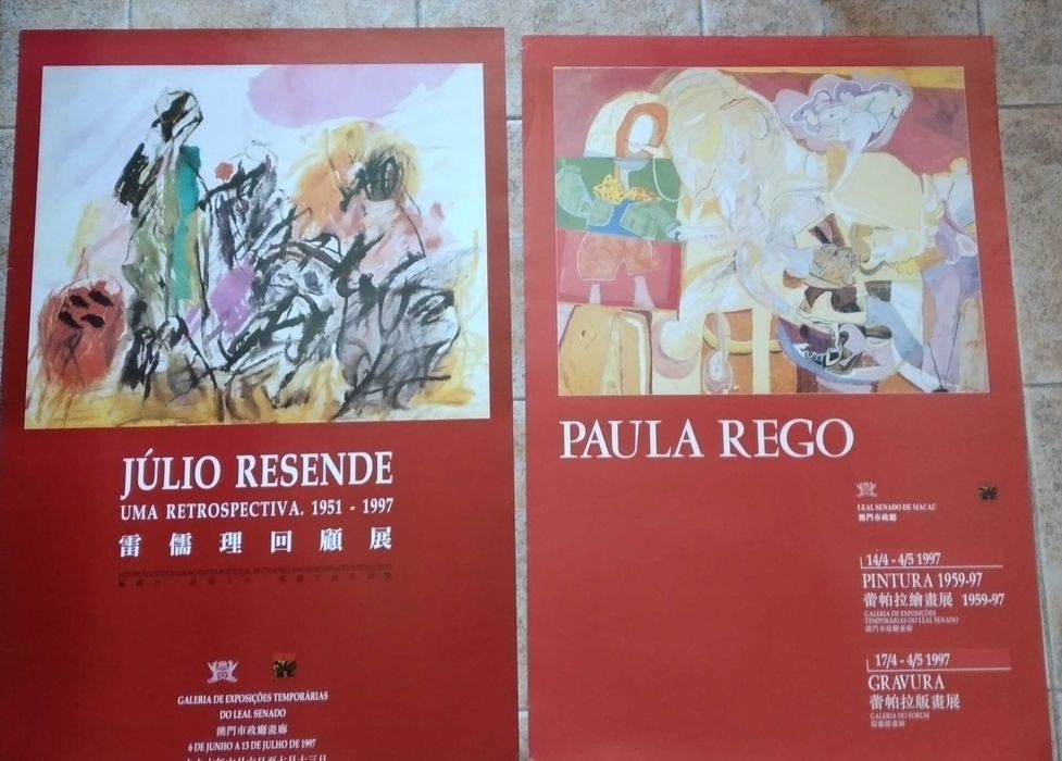 POSTER Pintores -  Paula Rego - Julio Resende - Eduardo Luiz