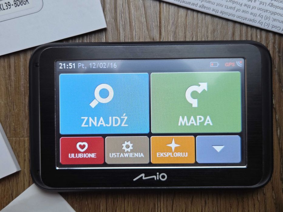 Nawigacja Samochodowa GPS MIO Spirit 4900 LM, Sprawna, Dożywotnia Aktualizacja Map