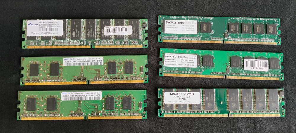 Conjunto memórias PC + Disco rígido64286456000513121