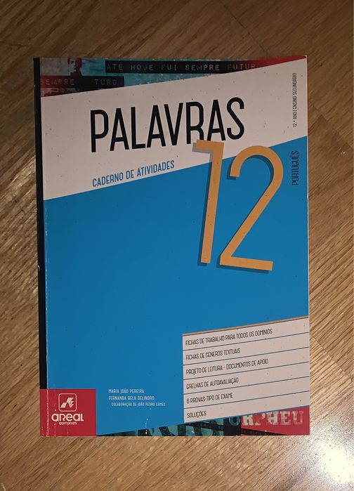 Livro Caderno de Atividades - Palavras 12 - Português 12.º Ano