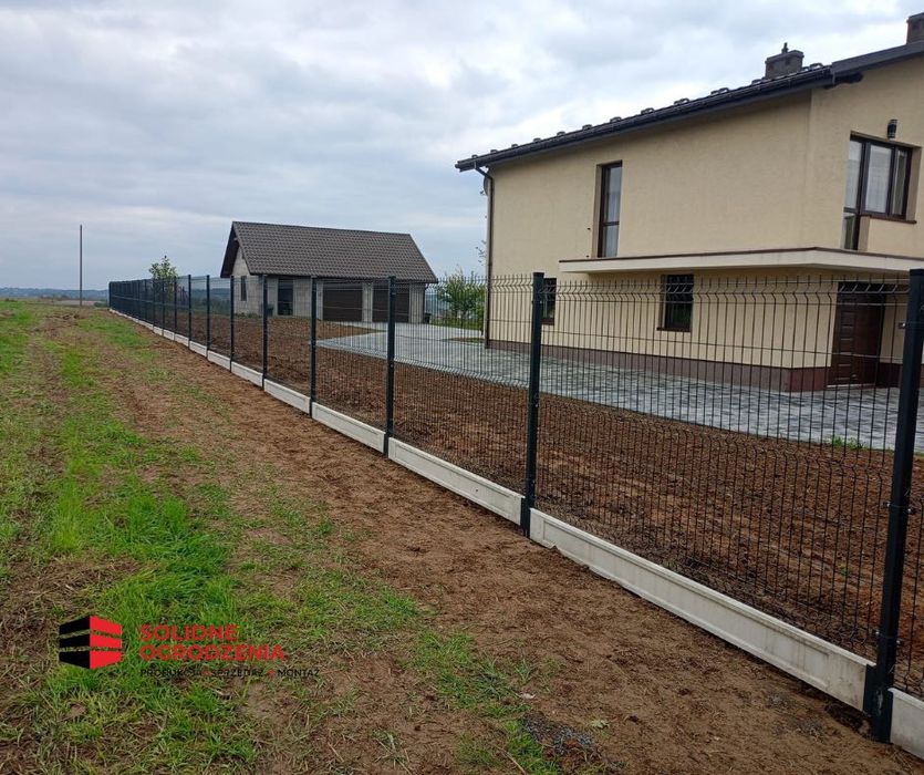 Kompletne ogrodzenie panelowe 123 + podmurówka 20