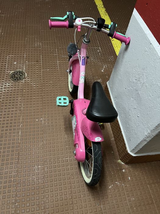 Bicicleta Roda 14 Criança Menina cor de Rosa