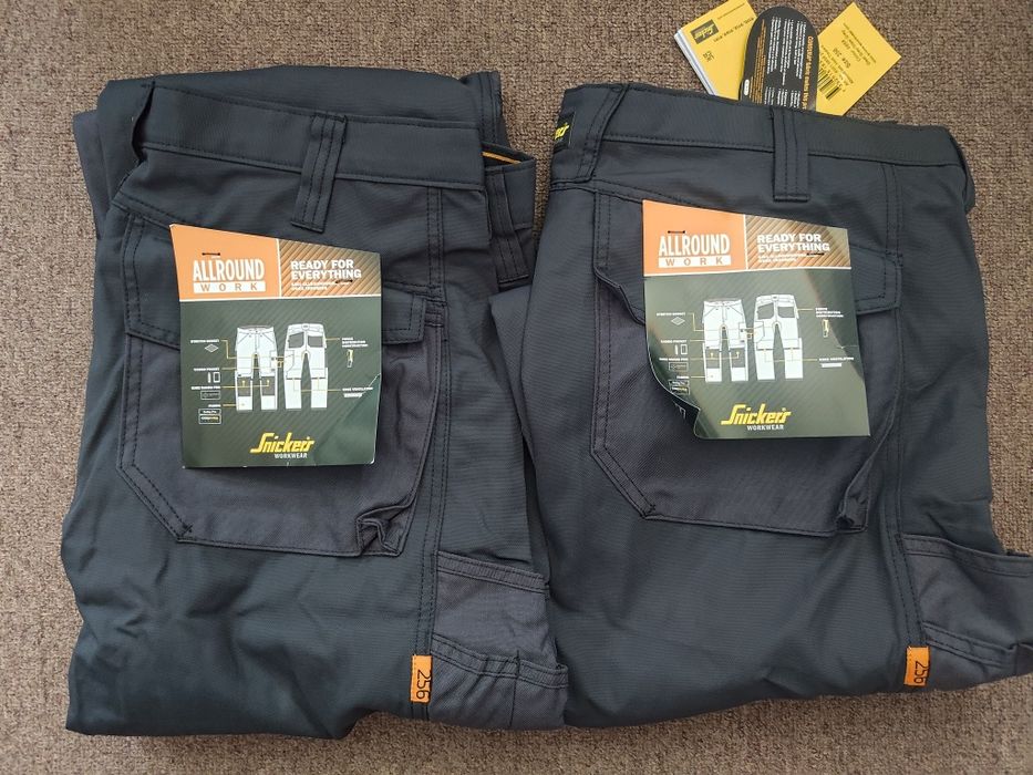 -75% TOTAL SALE!  dwupak spodni Snickers AllroundWork 6301  robocze na lato letnie pas 100 cm na wzrost powyżej 190 cm BHP