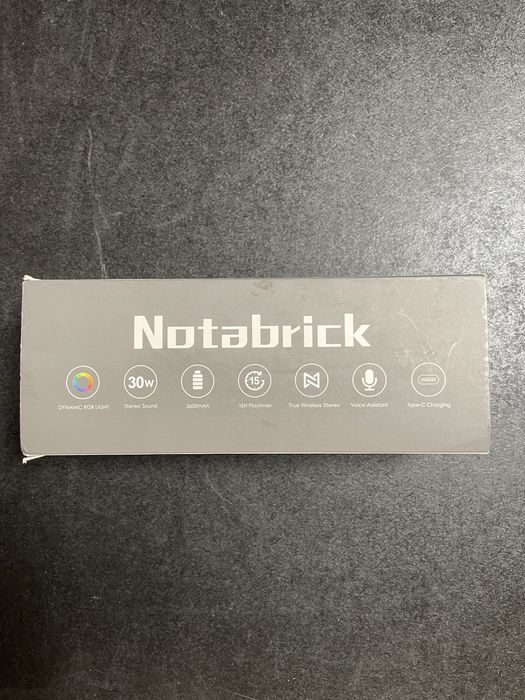 Bluetooth колонка Notabrick Vi з підсвіткою та захистом від води