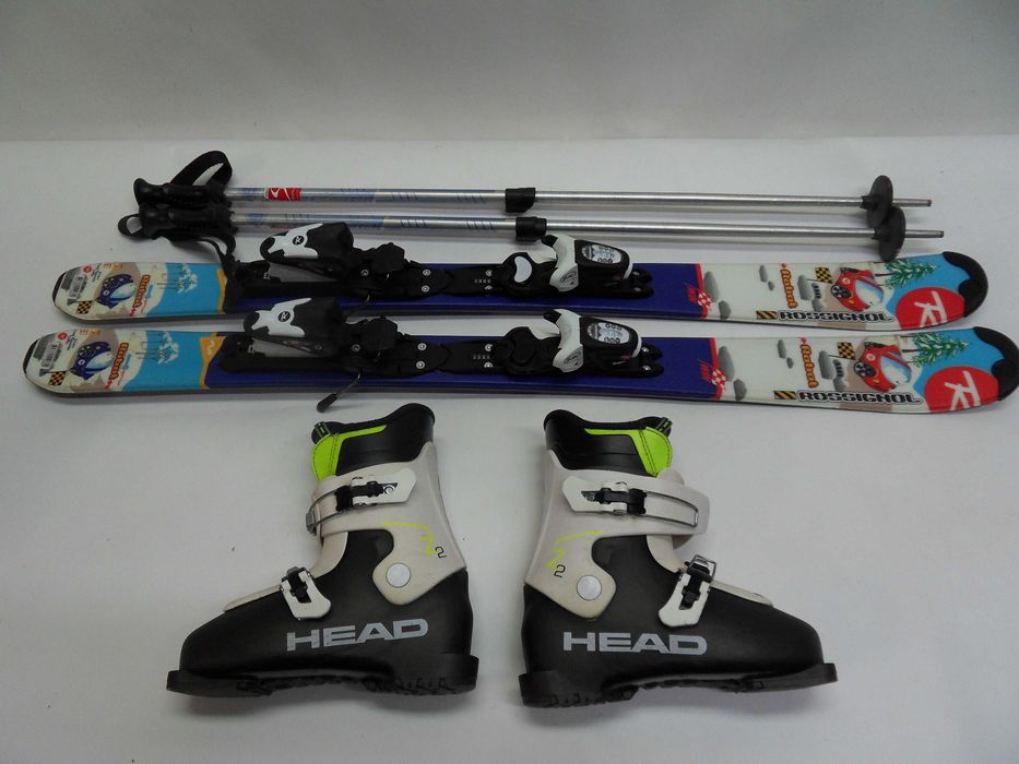 Komplet Narty ROSSIGNOL Robot 110 cm + Buty+ Kask wysyłka