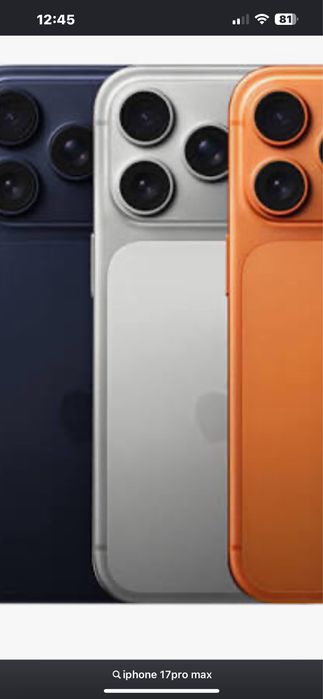Iphone 17pro 512gb  silver,blue,orange Sklep Wroclaw