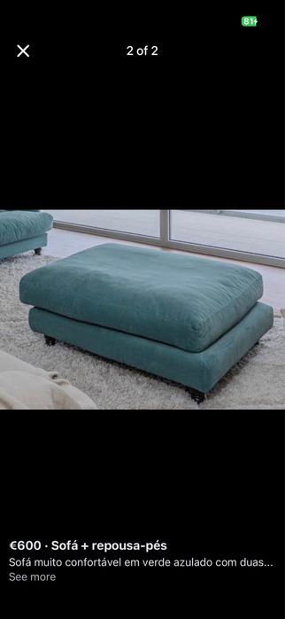 Confortavel sofa e pousa pes