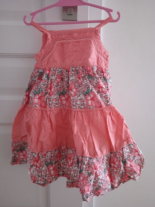 Sukienka kwiaty wiosna lato Boho Disney r. 104