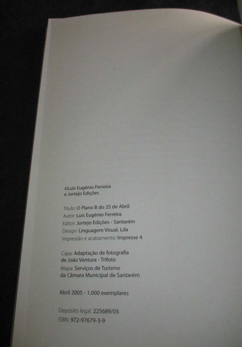 Livro O Plano B do 25 de Abril Luís Eugénio Ferreira