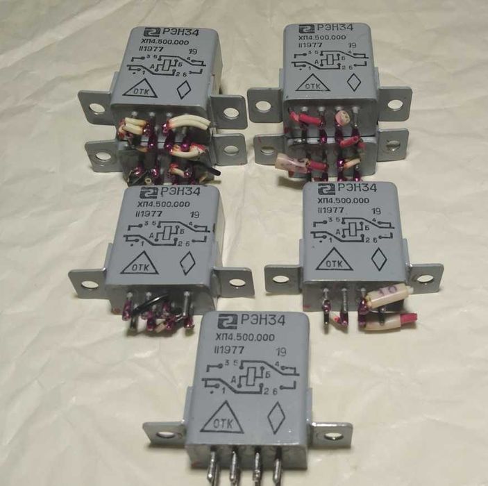 Реле электромагнитное РЭС49, РЭС47, РЭН34 и другие