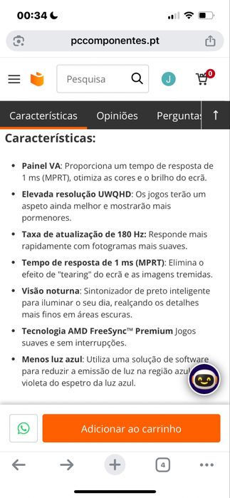 Monitor MSI MAG 345CQR 34