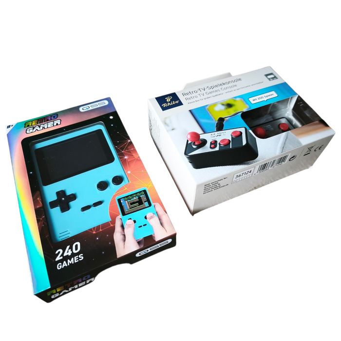 Zestaw retro konsol – Retro Gamer 240 Games + Retro TV Games Console, emulacja gier z SNES, ATARI, NINTENDO ITD