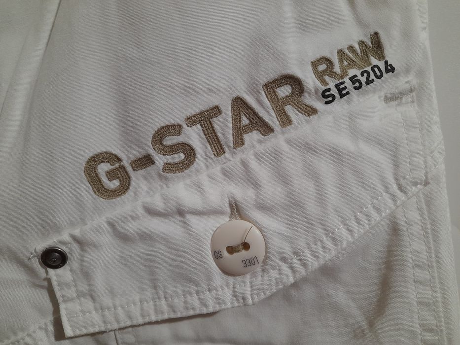 Чоловічі штани карго G-Star Raw se5204 білі 100% бавовна