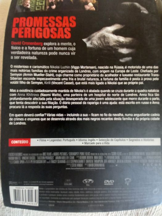 Filme Promessas Perigosas de David Cronenberg