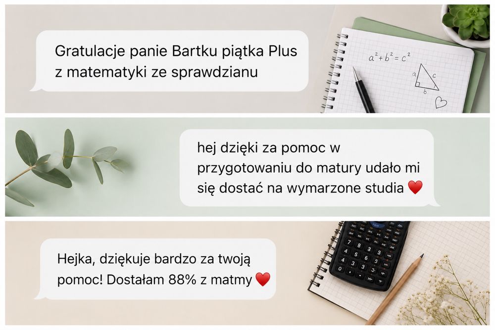 Korepetycje z Matematyki, przygotowanie do egzaminów i matury