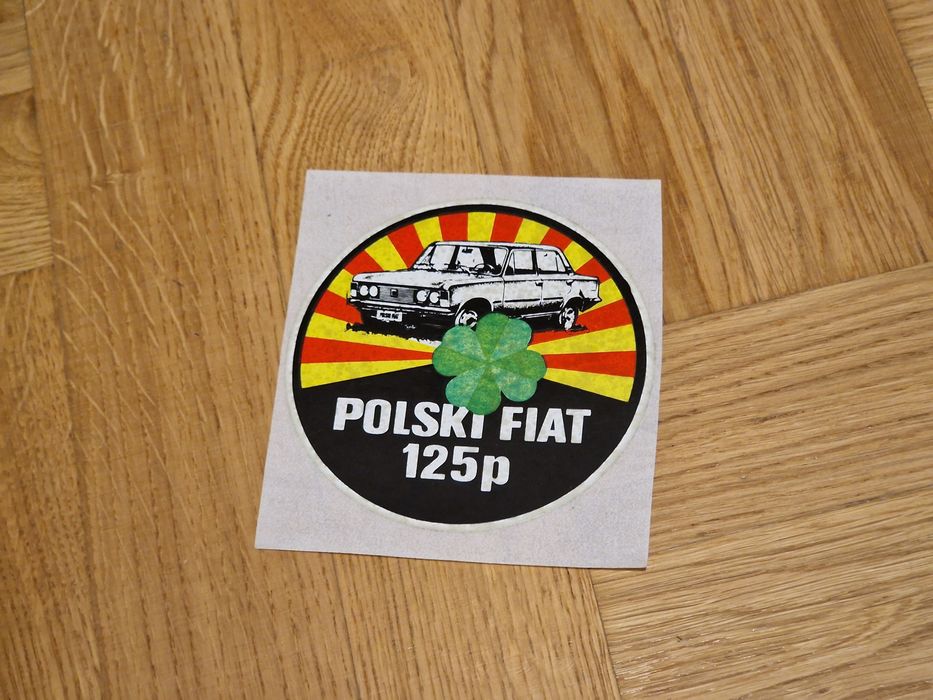 Oryginalna naklejka Polski Fiat 125p