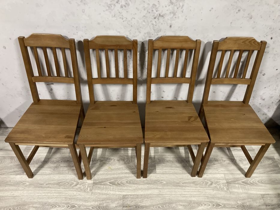 4 sosnowe krzesła Jokk