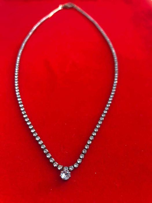 Преміальне тенісне кольє з кристалами, 44 см