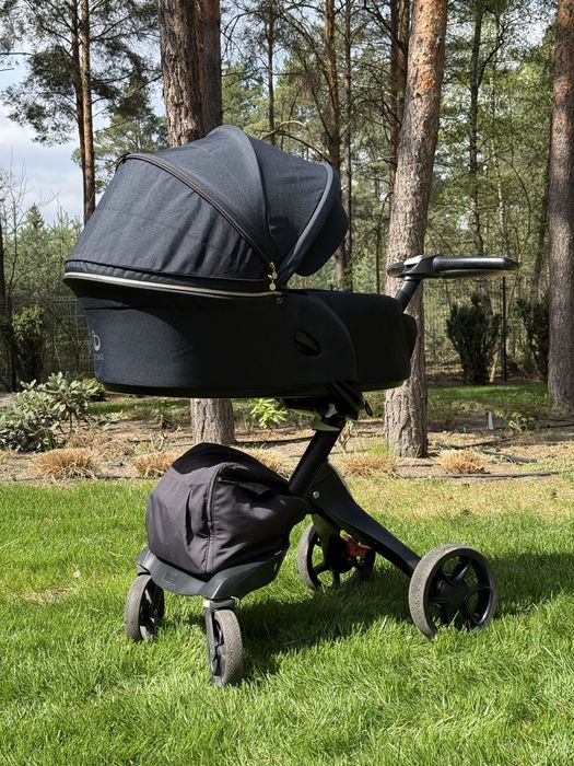 Wózek Stokke Xplory Black spacerówka gondola stan bdb