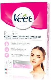 VEET PURE zestaw 2w1 z do depilacji twarzy 100 ml