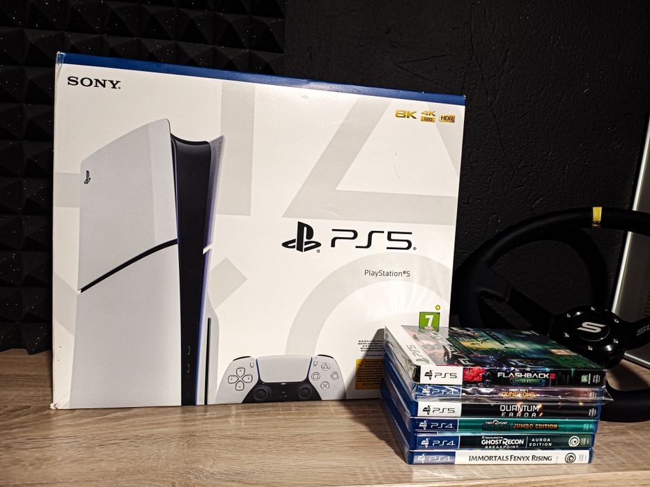 PS5 slim z napędem stan igla