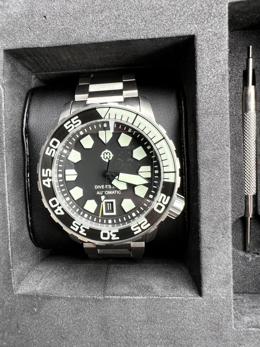 HELM Khuraburi Titanium Automatic 300m (Ref. 06AR3) – Full Set / Tytan / Dodatkowy Pasek HELM / Bez Czekania!